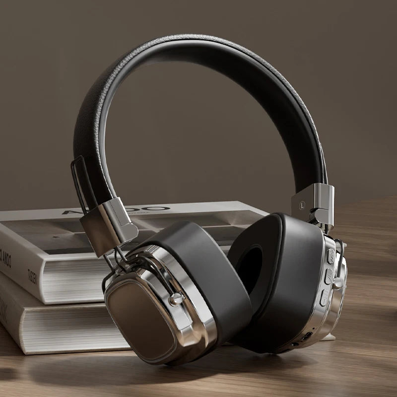 "2024:s Coolaste Retro-Hörlurar – Trådlösa, Hopfällbara Bluetooth 5.3 med Kristallklart Ljud"