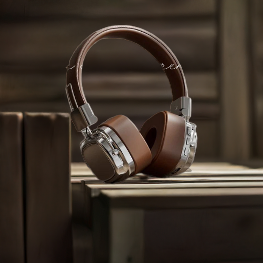 "2024:s Coolaste Retro-Hörlurar – Trådlösa, Hopfällbara Bluetooth 5.3 med Kristallklart Ljud"