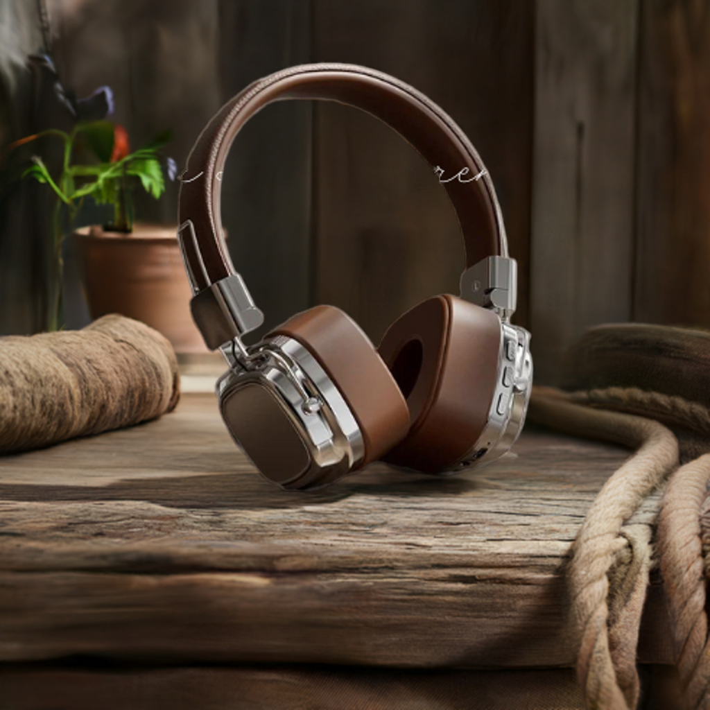 "2024:s Coolaste Retro-Hörlurar – Trådlösa, Hopfällbara Bluetooth 5.3 med Kristallklart Ljud"