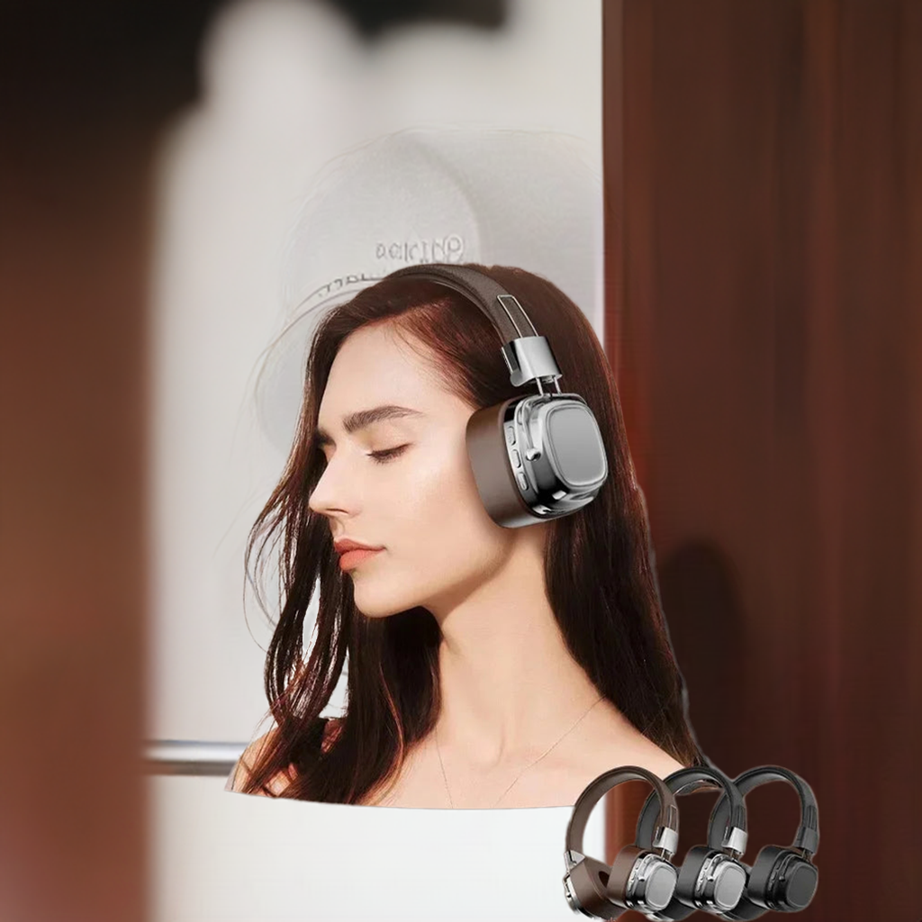 "2024:s Coolaste Retro-Hörlurar – Trådlösa, Hopfällbara Bluetooth 5.3 med Kristallklart Ljud"